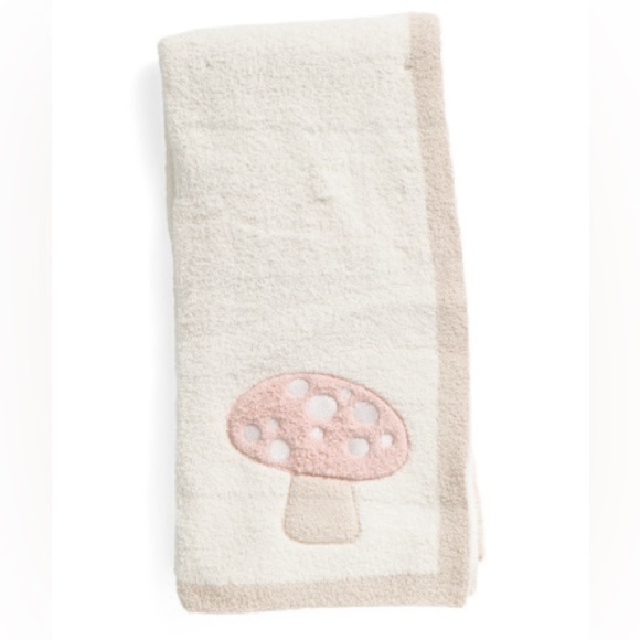 The Farmhouse Other - Mushroom Applique Feather Baby Blanket by THE FARMHOUSE - Rachel Ashwell